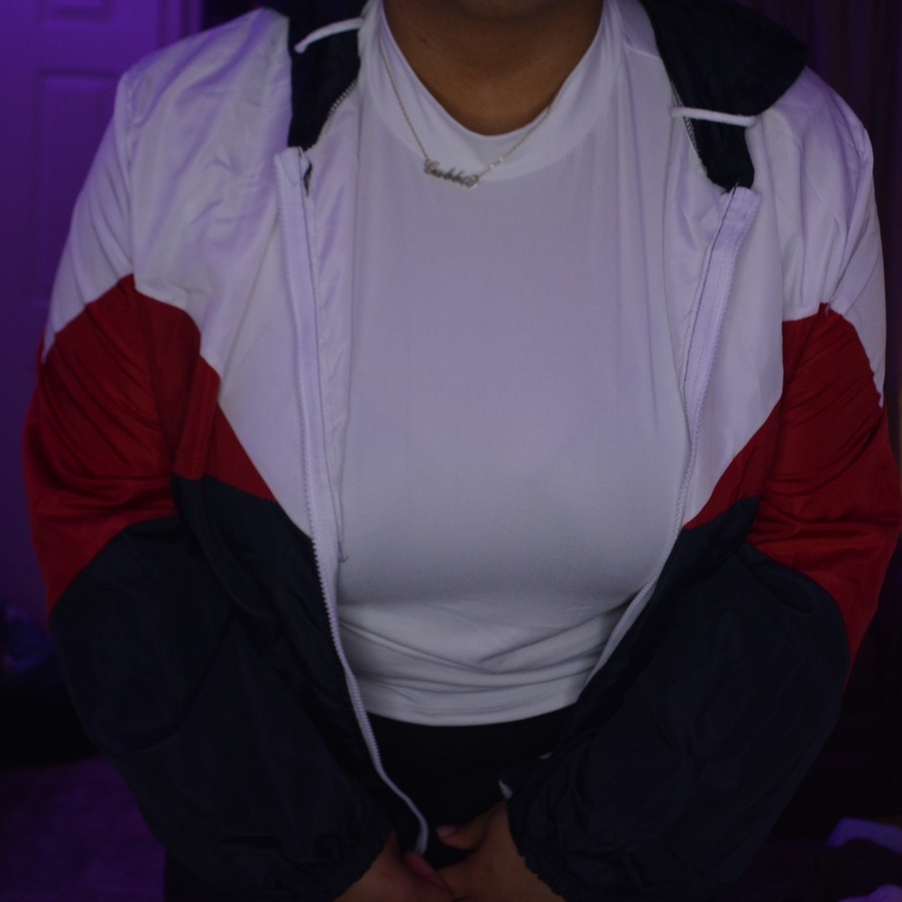 Plus Cut And Sew Zip Up Hooded Jacket